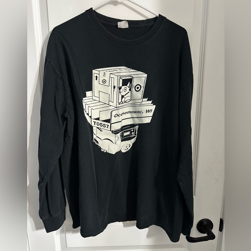 Target- Black Graphic Long Sleeve Shirt